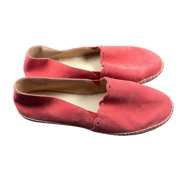 Talbots Shoes - Talbots Izzy Espadrille Flats red suede leather size 8.5